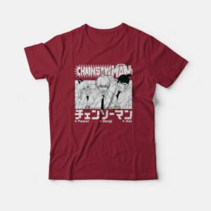 Chainsaw Man Aki Denji and Power T-Shirt 2 Chainsaw Man Aki Denji and Power T Shirt 3