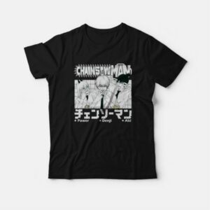 Chainsaw Man Aki Denji and Power T-Shirt 3 Chainsaw Man Aki Denji and Power T Shirt 4