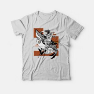 Chainsaw Man Riding Shark T-Shirt 2 Chainsaw Man Riding Shark T Shirt 3
