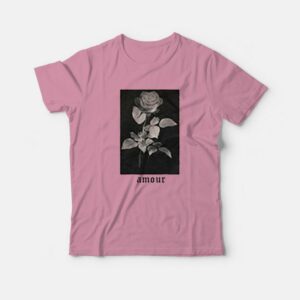 Cheap Custom Rose Amour Pink T-Shirt Cheap Custom Rose Amour Pink T-Shirt