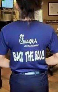 Chick Fil a Back the Blue T-Shirt