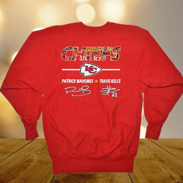 Chiefs Patrick Mahomes And Travis Kelce Signatures T-shirt