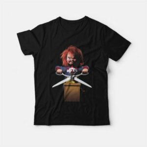Childs Play 2 Chucky With Scissors T Shirt 4