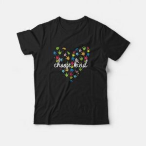 Choose Kind Heart ASL Sign Language T-Shirt
