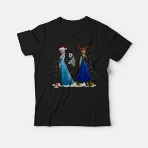 Christmas Frozen Elsa Anna Olaf T-shirt