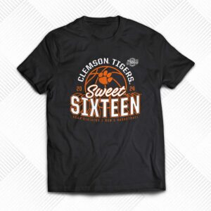 Clemson Tigers 2024 Ncaa Tournament March Madness Sweet Sixteen Defensive Stance T-shirt