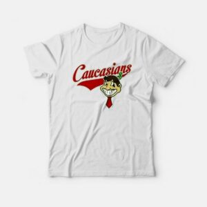Cleveland Caucasians Baseball Mascot T-Shirt 2 Cleveland Caucasians Baseball Mascot T Shirt 3