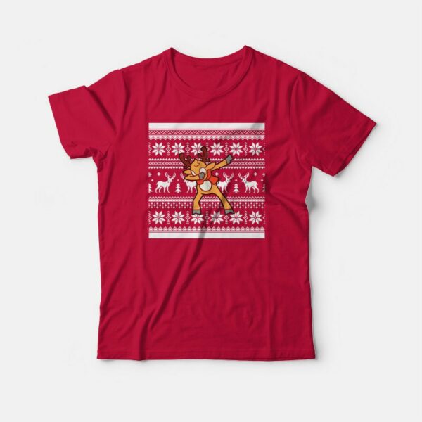 Dabbing Deer Christmas T-shirt