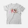 Dabbing Deer Santa Christmas T-shirt