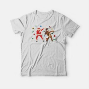 Dabbing Deer Santa Christmas T-shirt 3 Dabbing Deer Santa Christmas T shirt 4