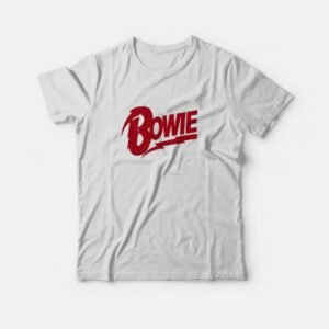 David Bowie Flock Bowie Logo Amplified T-shirt David Bowie Flock Bowie Logo Amplified T-shirt