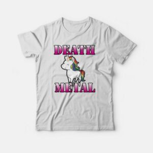 Death Metal Unicorn T shirt 3