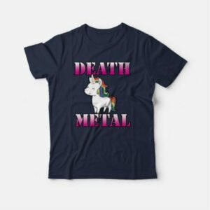 Death Metal Unicorn T shirt 4