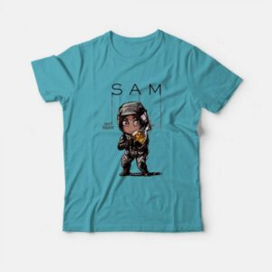 Death Stranding Kawaii Sam T-Shirt 2 Death Stranding Kawaii Sam T Shirt 3