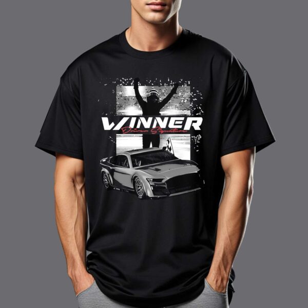 Denny Hamlin Checkered Flag Sports 2024 Toyota Owners 400 Race Win T-shirt
