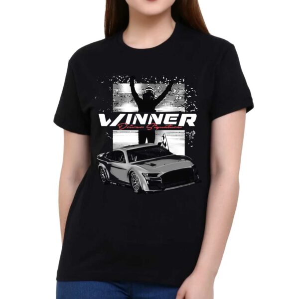 Denny Hamlin Checkered Flag Sports 2024 Toyota Owners 400 Race Win T-shirt