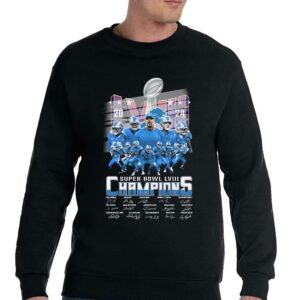 Detroit Lions Super Bowl Lviii 2024 Champions Signatures T-shirt 3 Detroit Lions Super Bowl Lviii 2024 Champions Signatures T shirt 4
