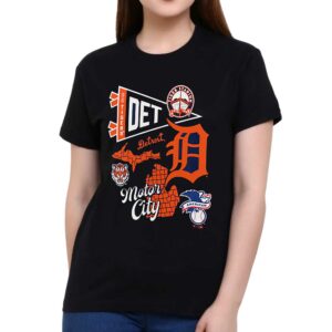 Detroit Tigers Fanatics Branded Split Zone T-shirt