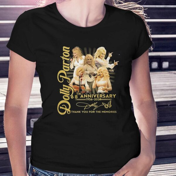 Dolly Parton 68th Anniversary 1956-2024 Thank You For The Memories T-shirt