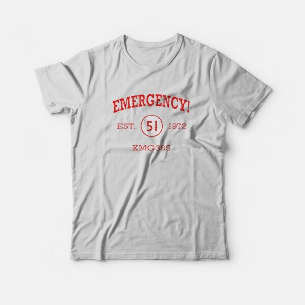 EMERGENCY Athletic Distressed Logo T-Shirt