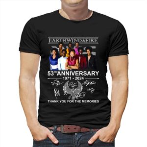 Earth Wind &amp Fire 53rd Anniversary 1971-2024 Thank You For The Memories T-shirt