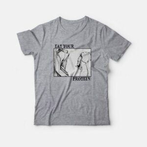 Eat Your Protein Attack On Titan Anime Gym T-Shirt 1 Eat Your Protein Attack On Titan Anime Gym T Shirt 2