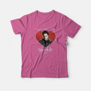 Edward Cullen Twilight I Love Boys Who Sparkle T Shirt 3