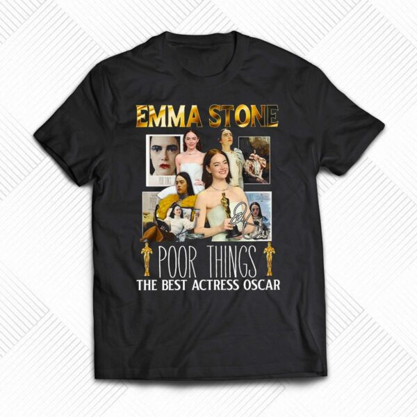 Emma Stone Poor Things The Best Actress Oscar T-shirt