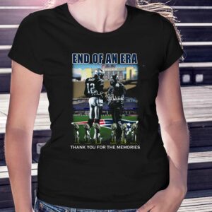 End Of An Era Tom Brady And Bill Belichick Signatures Thank You For The Memories T-shirt