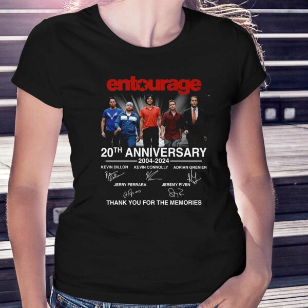 Entourage 20th Anniversary 2004-2024 Thank You For The Memories T-shirt