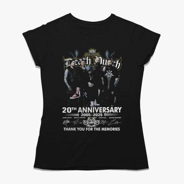 Five Finger Death Punch 20th Anniversary 2005-2025 Thank You For The Memories T-shirt