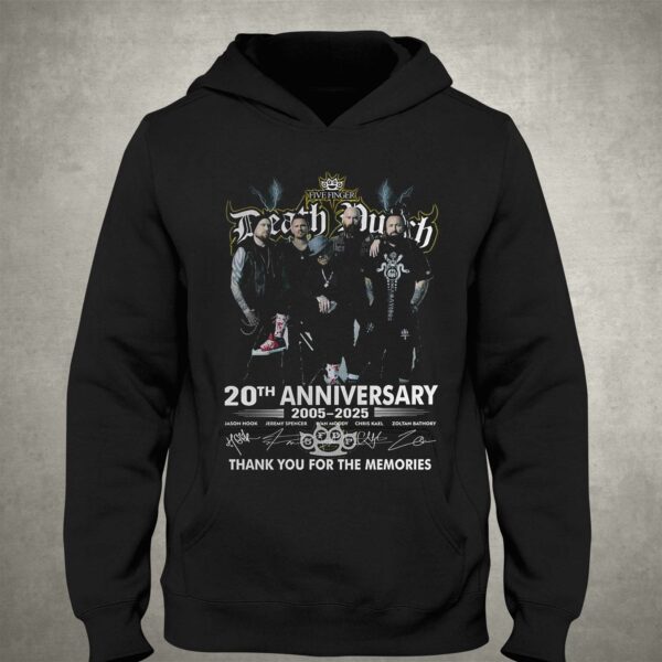 Five Finger Death Punch 20th Anniversary 2005-2025 Thank You For The Memories T-shirt