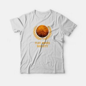 Flat Mars Society Logo T shirt 3