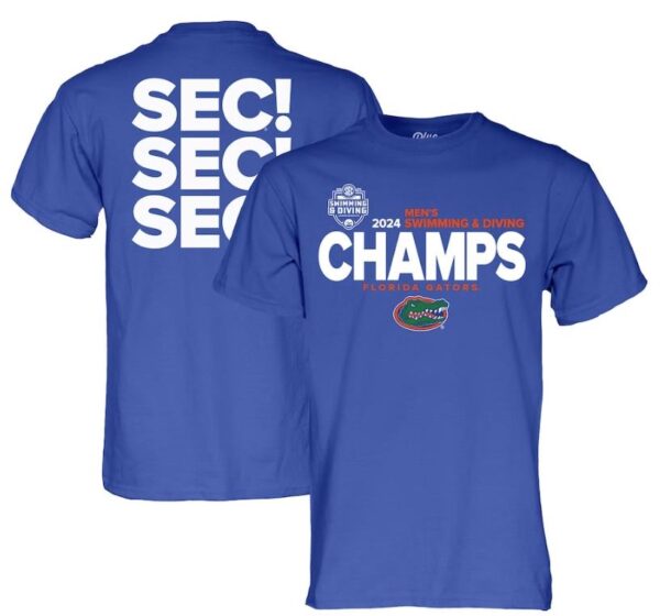 Florida Gators 2024 Sec Swimming Diving Champions T-shirt
