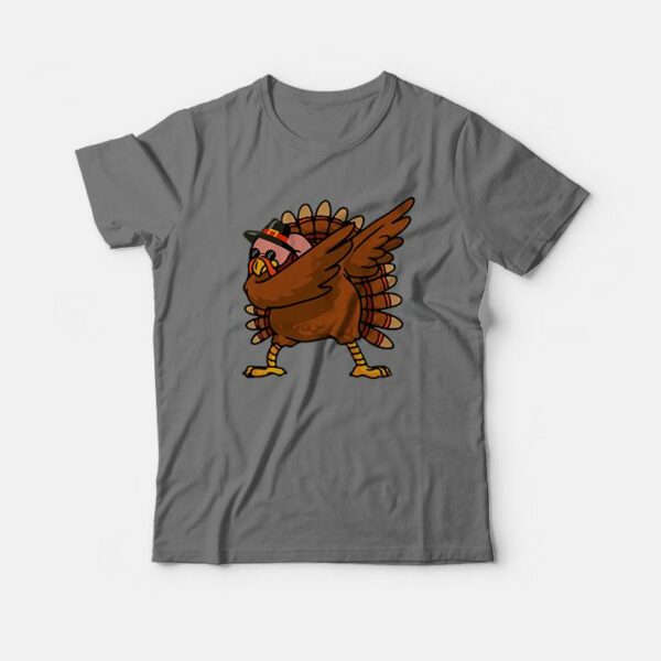 Funny Dabbing Turkey At Thanksgiving T-Shirt