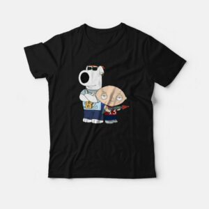 Gangster Brian and Stewie Family Guy T Shirt 1