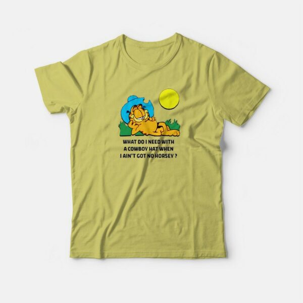 Garfield Cowboy  Funny T-shirt