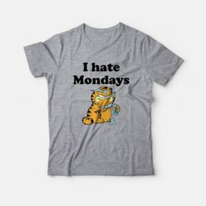 Garfield I Hate Mondays T-Shirt 2 Garfield I Hate Mondays T Shirt 3
