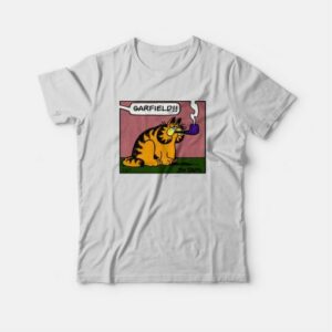 Garfield Smoking Pipe T Shirt 3