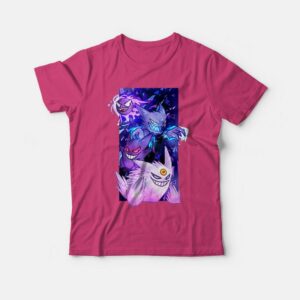 Gengar Pokemon Evolution T-shirt 1 Gengar Pokemon Evolution T shirt 2