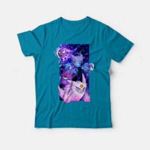 Gengar Pokemon Evolution T-shirt 2 Gengar Pokemon Evolution T shirt 3