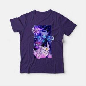 Gengar Pokemon Evolution T-shirt 3 Gengar Pokemon Evolution T shirt 4