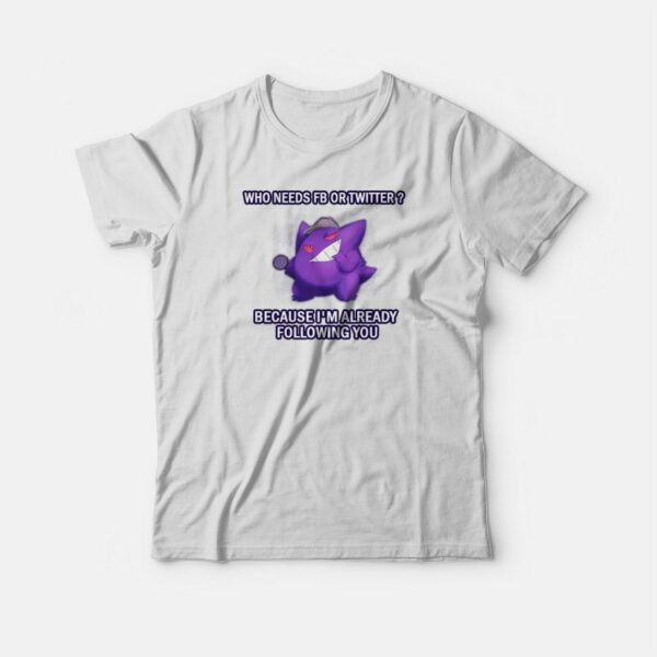 Gengar Pokemon Meme T-shirt