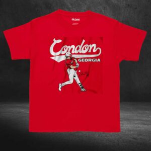 Georgia Baseball Charlie Condon Slugger Swing Shirt 3 Georgia Baseball Charlie Condon Slugger Swing Shirt 4