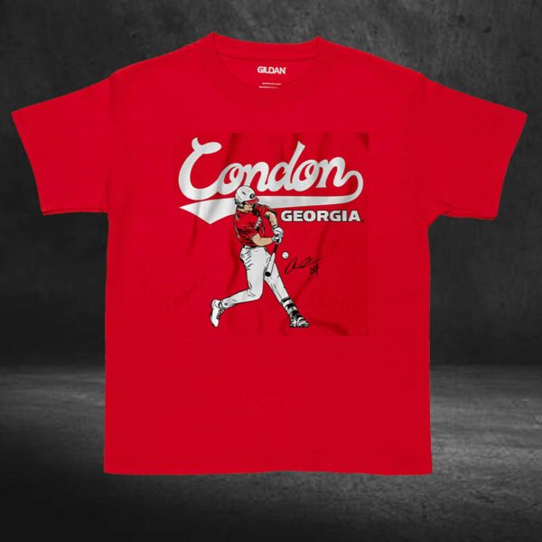 Georgia Baseball Charlie Condon Slugger Swing Shirt
