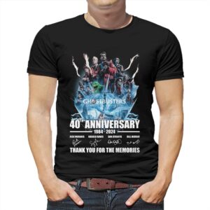 Ghostbusters Frozen Empire 40th Anniversary 1984-2024 Thank You For The Memories T-shirt Ghostbusters Frozen Empire 40th Anniversary 1984-2024 Thank You For The Memories T-shirt