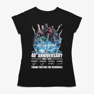 Ghostbusters Frozen Empire 40th Anniversary 1984-2024 Thank You For The Memories T-shirt