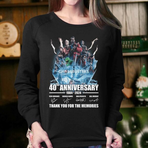 Ghostbusters Frozen Empire 40th Anniversary 1984-2024 Thank You For The Memories T-shirt