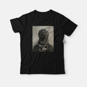 Godzilla Mugshot Police Dept Tokyo T-Shirt Godzilla Mugshot Police Dept Tokyo T-Shirt