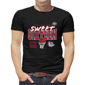 Gonzaga Bulldogs 2024 Ncaa Tournament March Madness Sweet 16 Fast Break T-shirt Gonzaga Bulldogs 2024 Ncaa Tournament March Madness Sweet 16 Fast Break T-shirt